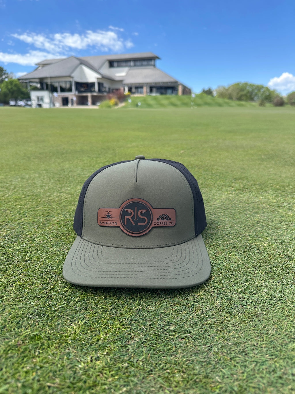 RS Coffee and Aviation 5 and 6 Panel Performance Hat