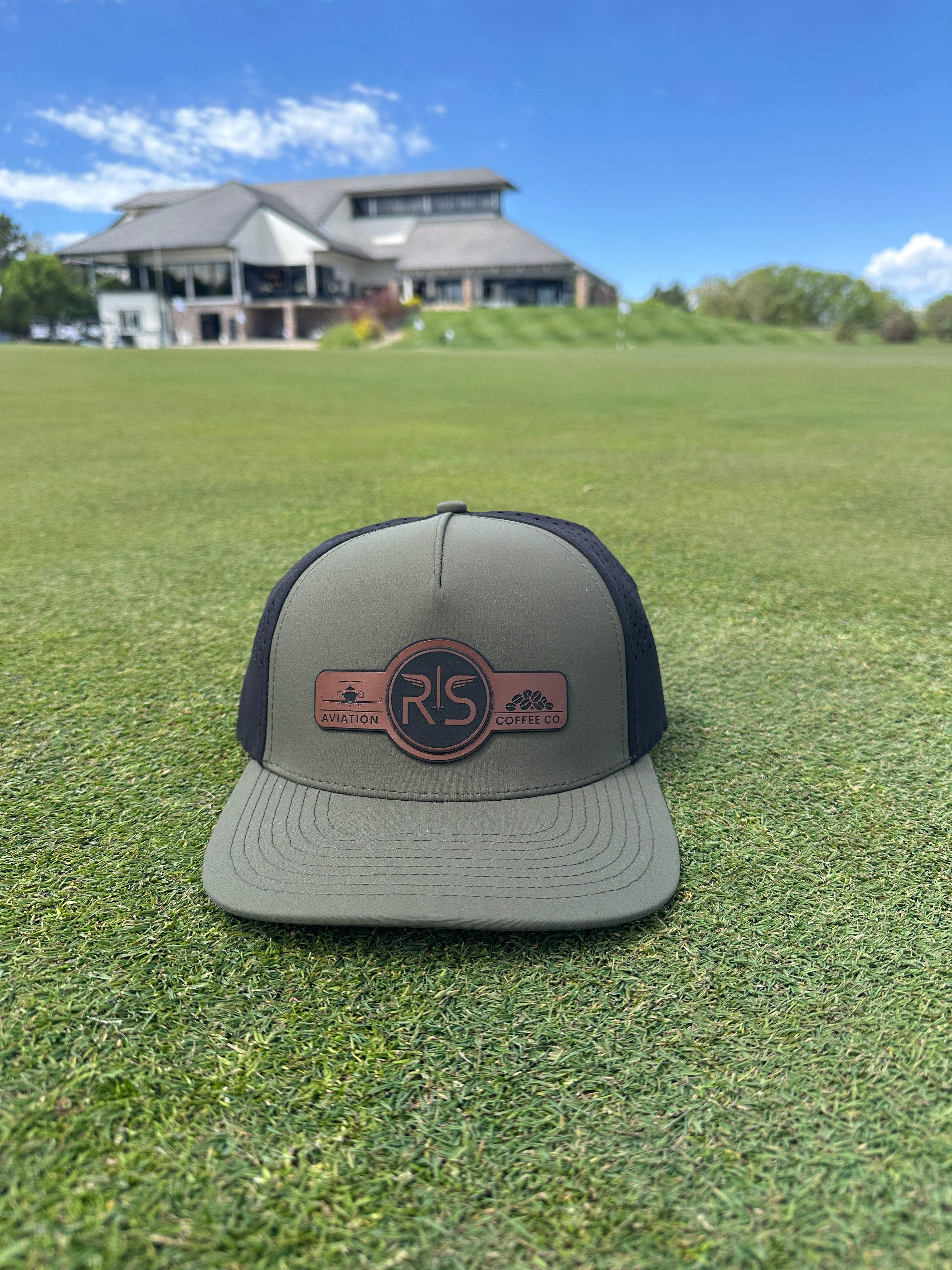 RS Coffee and Aviation 5 and 6 Panel Performance Hat